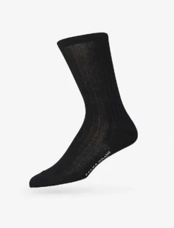 Falke Milano Cotton-blend Socks -Falkeis Store 101 3000116 14683 BLACK ALT02