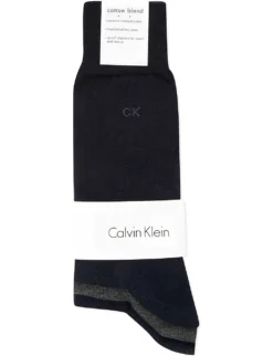 Calvin Klein Pack Of Three Flat-knit Socks