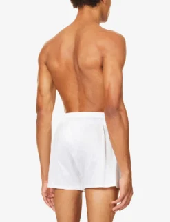 HANRO Sport-fit Cotton Boxers -Falkeis Store 102 1000262 73505101 WHITE ALT03