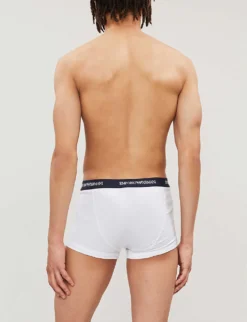Emporio Armani Pack Of Three Logo Slim-fit Cotton Briefs -Falkeis Store 102 3002168 CC7171113572910 WHITEBLACKGREY ALT01