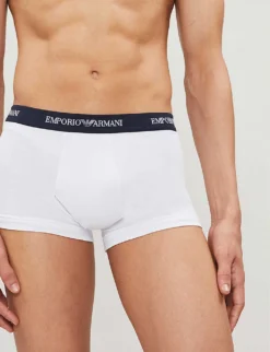 Emporio Armani Pack Of Three Logo Slim-fit Cotton Briefs -Falkeis Store 102 3002168 CC7171113572910 WHITEBLACKGREY ALT02