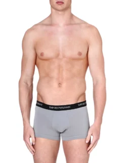 Emporio Armani Pack Of Three Logo Slim-fit Cotton Briefs -Falkeis Store 102 3002168 CC7171113572910 WHITEBLACKGREY ALT03