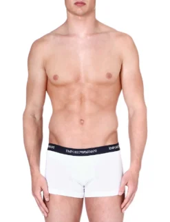 Emporio Armani Pack Of Three Logo Slim-fit Cotton Briefs -Falkeis Store 102 3002168 CC7171113572910 WHITEBLACKGREY ALT04