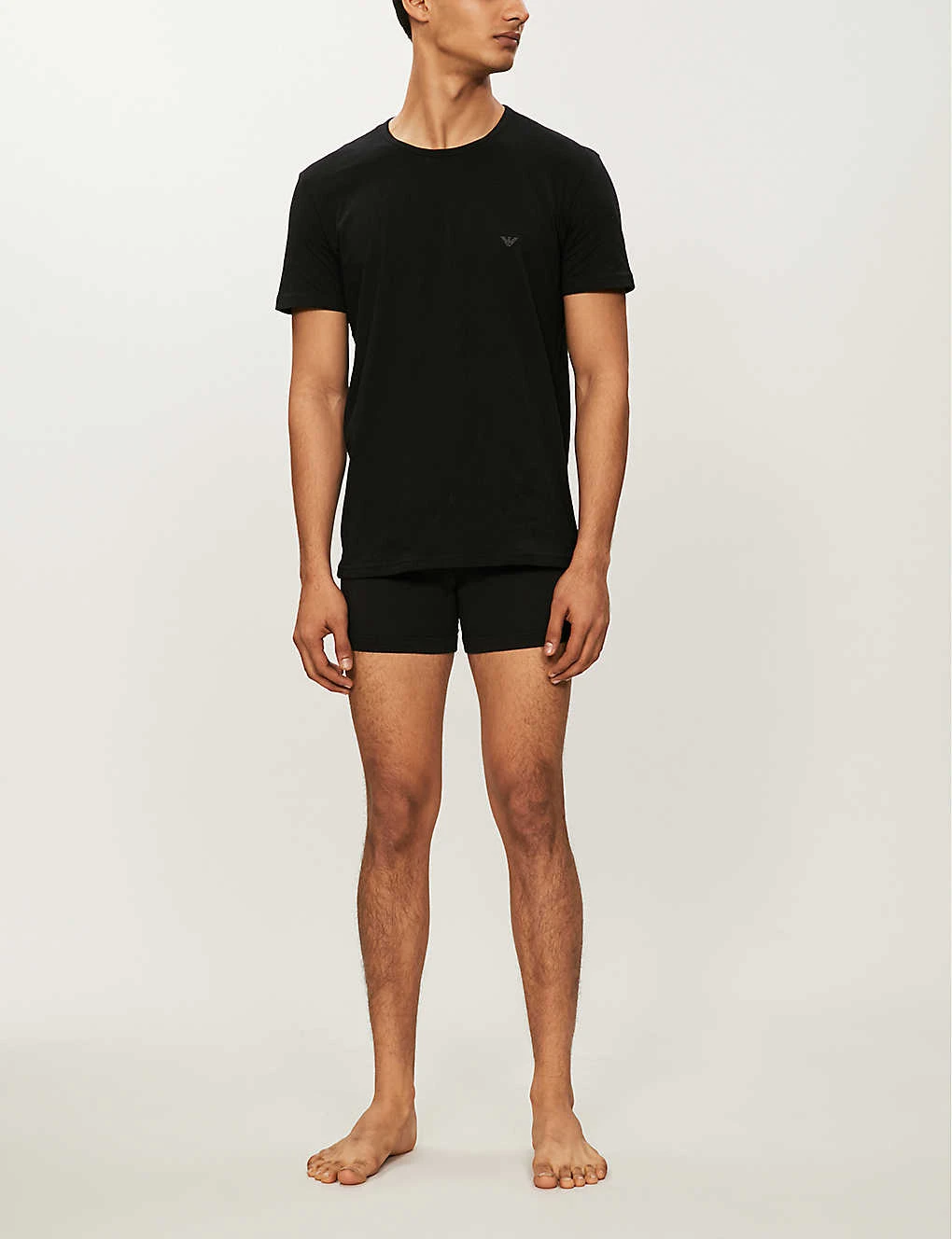 Emporio Armani Crewneck Cotton-jersey T-shirts Pack Of Two 3 Emporio Armani Crewneck Cotton-jersey T-shirts Pack Of Two - Image 3