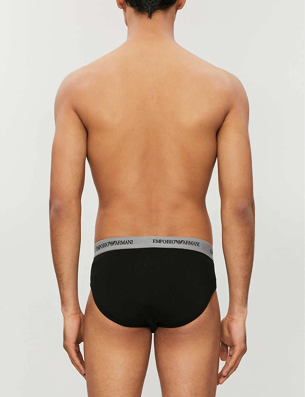 Emporio Armani Pack Of Two Slim-fit Stretch-cotton Briefs 3 Emporio Armani Pack Of Two Slim-fit Stretch-cotton Briefs - Image 3