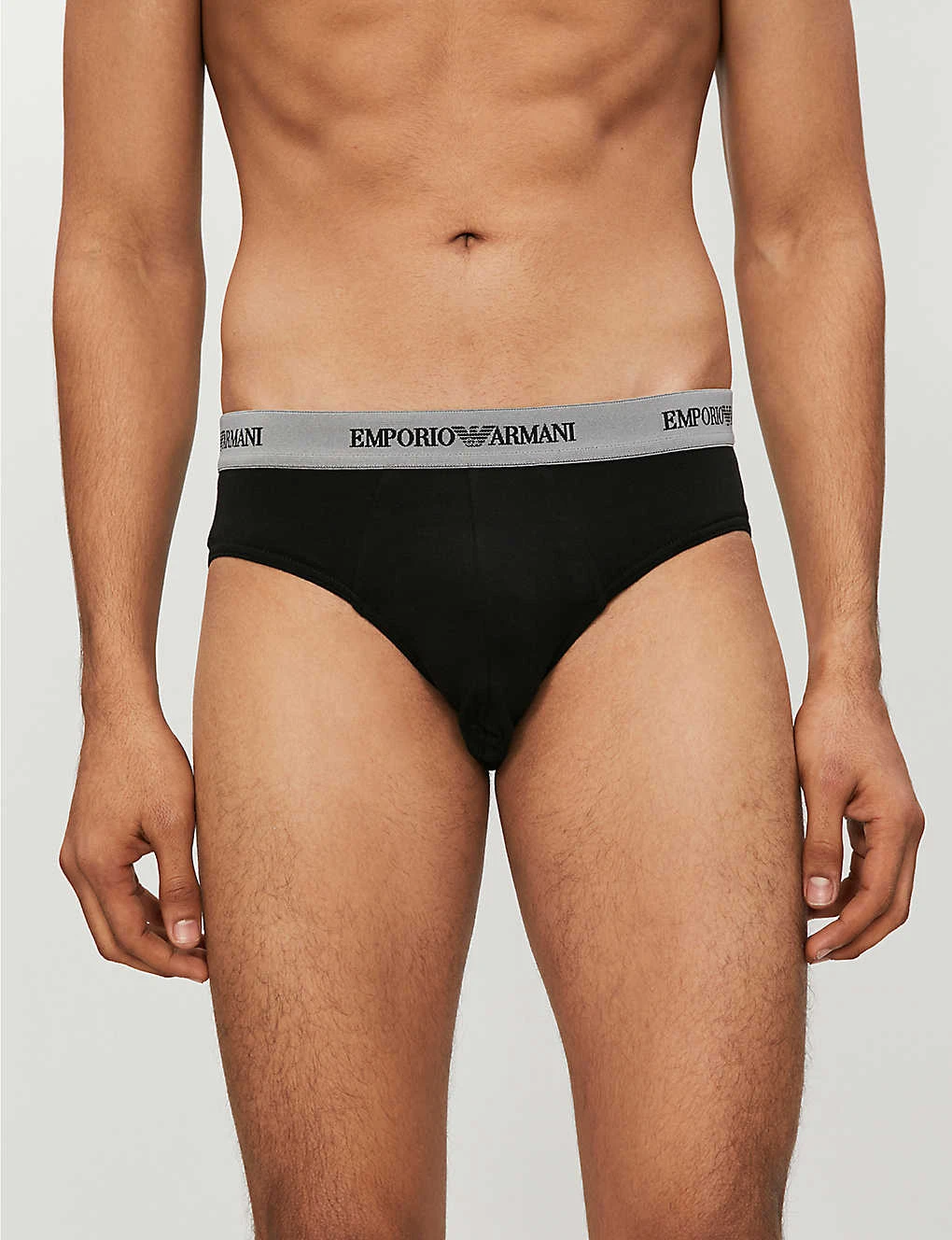 Emporio Armani Pack Of Two Slim-fit Stretch-cotton Briefs 4 Emporio Armani Pack Of Two Slim-fit Stretch-cotton Briefs - Image 4