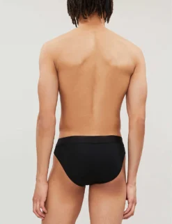 Slim-fit Stretch-cotton Briefs -Falkeis Store 102 85418922 700134286 BLACK ALT01