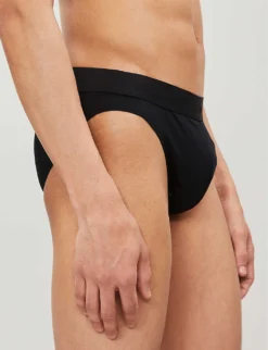 Slim-fit Stretch-cotton Briefs -Falkeis Store 102 85418922 700134286 BLACK ALT02