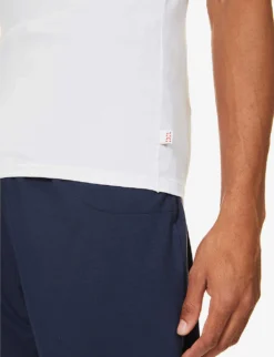 Crewneck Modal T-shirt 11 Crewneck Modal T-shirt -Falkeis Store 102 89001966 8007ALEX001WHI WHITE ALT04