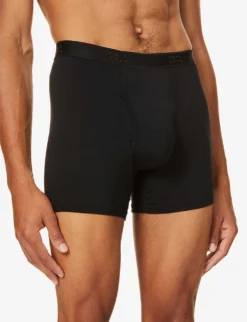 Alex Regular-fit Stretch-modal Trunks -Falkeis Store 102 89001966 8547ALEX001BLA BLACK ALT04