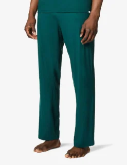 Basel Stretch-jersey Casual Trousers -Falkeis Store 1037 89001966 3558BASE003GRE FORESTGREEN ALT02