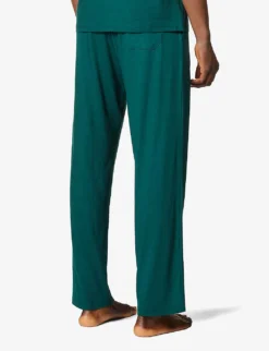 Basel Stretch-jersey Casual Trousers -Falkeis Store 1037 89001966 3558BASE003GRE FORESTGREEN ALT03