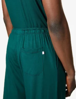 Basel Stretch-jersey Casual Trousers -Falkeis Store 1037 89001966 3558BASE003GRE FORESTGREEN ALT04