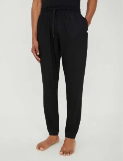 Basel Stretch-modal Pyjama Bottoms 9 Basel Stretch-modal Pyjama Bottoms -Falkeis Store 1037 89001966 9403BASE001BLA BLACK ALT03