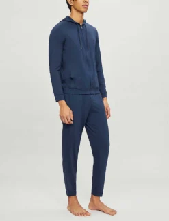 Basel Stretch-jersey Pyjama Bottoms 7 Basel Stretch-jersey Pyjama Bottoms -Falkeis Store 1037 89001966 9403BASE001NAV NAVY ALT01