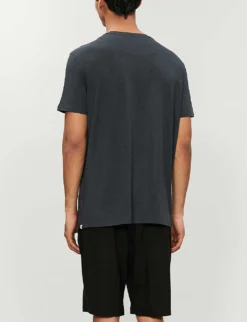 Marlowe Crewneck Stretch-modal T-shirt -Falkeis Store 107 89001966 3048MARL001 ANTHRACITE ALT02