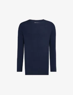 Basel Long-sleeved Stretch-cotton Top