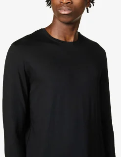 Basel Long-sleeved Stretch-modal Top -Falkeis Store 107 89001966 3083BASELBLACK BLACK ALT04