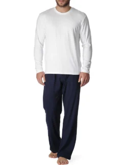 Basel Long-sleeved Stretch-modal T-shirt -Falkeis Store 107 89001966 3083BASELWHITE WHITE LS