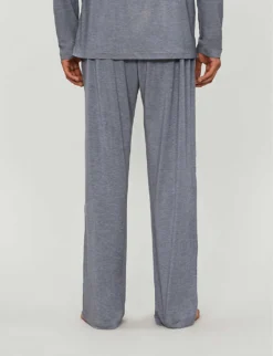 Marlowe Stretch-modal Pyjama Bottoms -Falkeis Store 107 89001966 3558MARL001CHA CHARCOAL ALT02