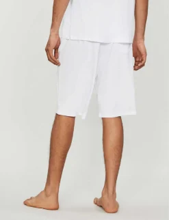 Basel Stretch-modal Shorts -Falkeis Store 107 89001966 3559SHORT WHITE ALT02