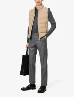 JOHN SMEDLEY Belper Knitted Polo Jumper -Falkeis Store 232 86002848 BELPERC CHARCOAL ALT01