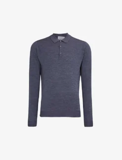 JOHN SMEDLEY Belper Knitted Polo Jumper