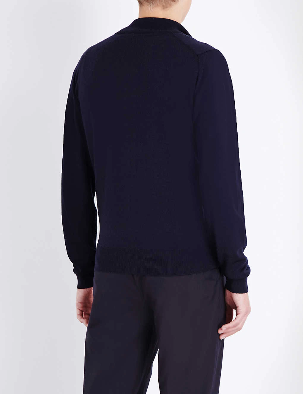 JOHN SMEDLEY Zipped Merino Wool Cardigan 4 JOHN SMEDLEY Zipped Merino Wool Cardigan - Image 4
