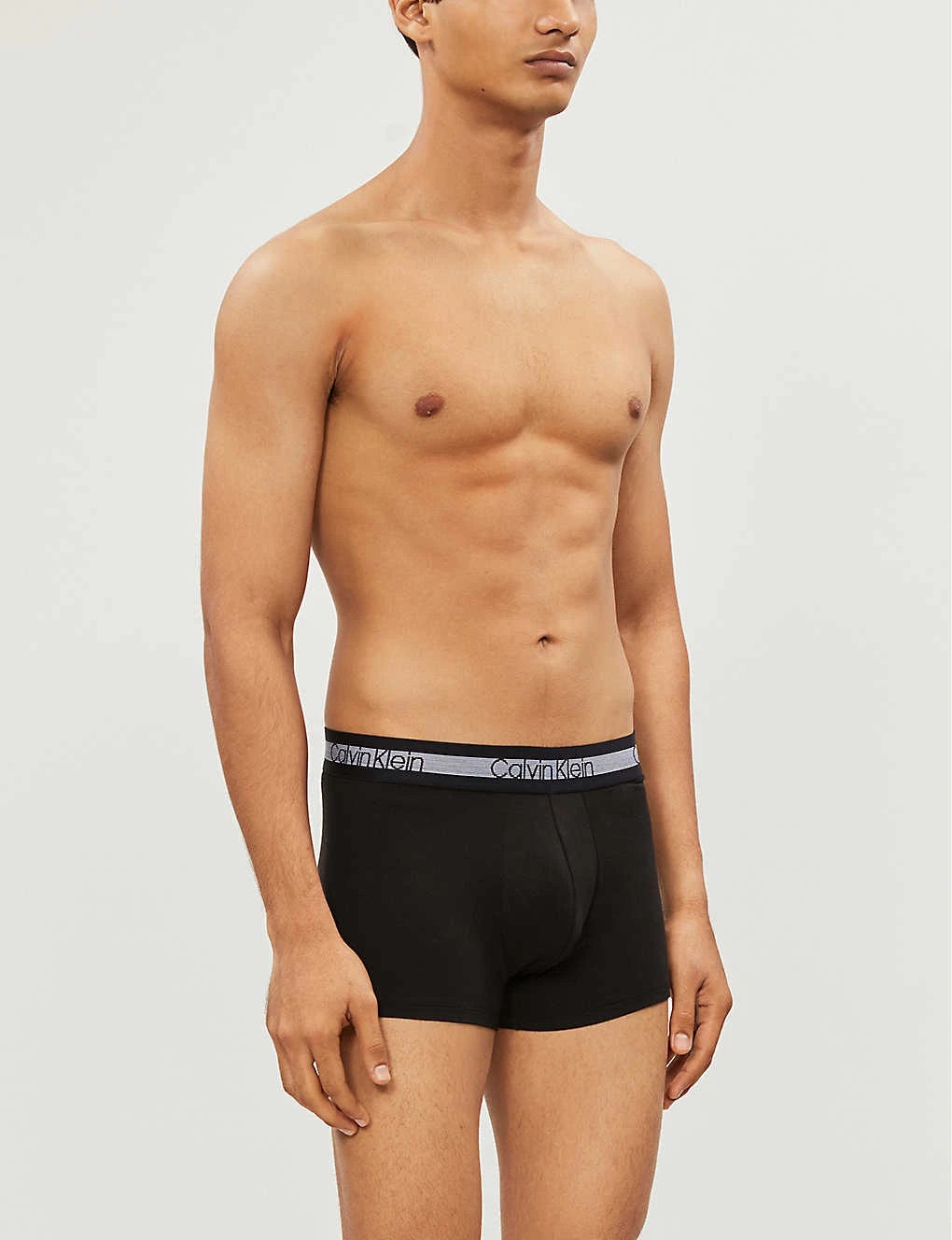 Calvin Klein Classic Logo-detail Classic-fit Pack Of Three Cotton Trunks 2 Calvin Klein Classic Logo-detail Classic-fit Pack Of Three Cotton Trunks - Image 2