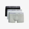 Calvin Klein Classic Logo-detail Classic-fit Pack Of Three Cotton Trunks