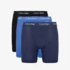 Calvin Klein Pack Of Three Classic-fit Stretch-cotton Trunks