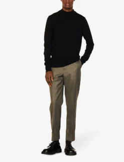 Sandro Turtleneck Wool Jumper -Falkeis Store 74 10081 SHPTR00102 BLACK ALT01