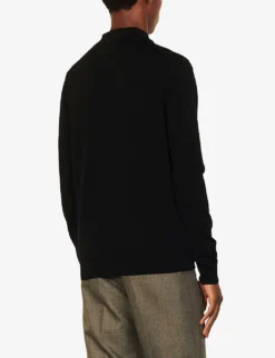 Sandro Turtleneck Wool Jumper -Falkeis Store 74 10081 SHPTR00102 BLACK ALT03