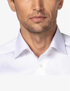 ETON Contemporary-fit Double-cuff Cotton Shirt -Falkeis Store 847 10065 300079312 WHITE ALT03