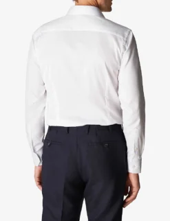 ETON Slim-fit Cotton-twill Shirt -Falkeis Store 847 10065 300079511 WHITE ALT02