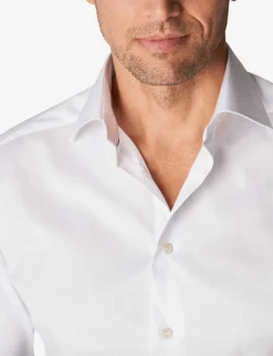ETON Slim-fit Cotton-twill Shirt -Falkeis Store 847 10065 300079511 WHITE ALT03