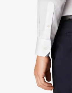 ETON Slim-fit Cotton-twill Shirt -Falkeis Store 847 10065 300079511 WHITE ALT04