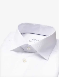 ETON Slim-fit Cotton-twill Shirt -Falkeis Store 847 10065 300079511 WHITE ALT06