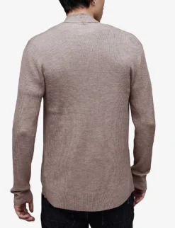 AllSaints Mode Open-front Wool Cardigan -Falkeis Store 948 10136 MK002D STONETAUPEMA ALT03