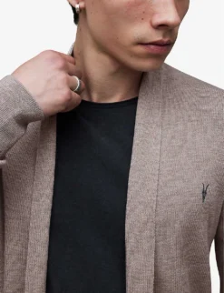 AllSaints Mode Open-front Wool Cardigan -Falkeis Store 948 10136 MK002D STONETAUPEMA ALT04