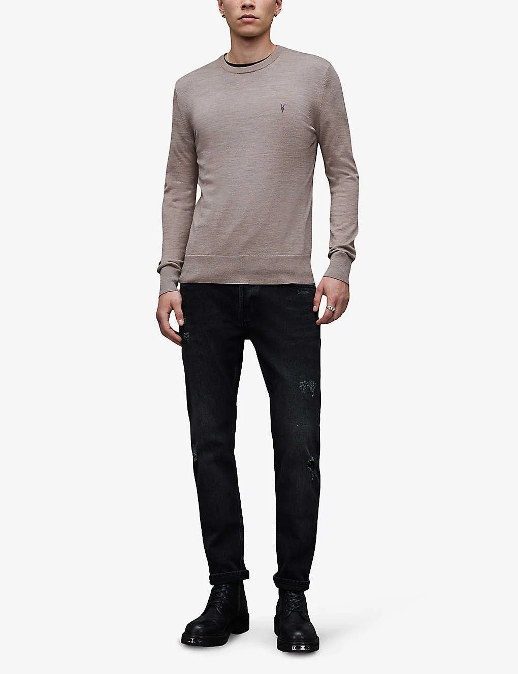AllSaints Mode Merino Wool Jumper 2 AllSaints Mode Merino Wool Jumper - Image 2