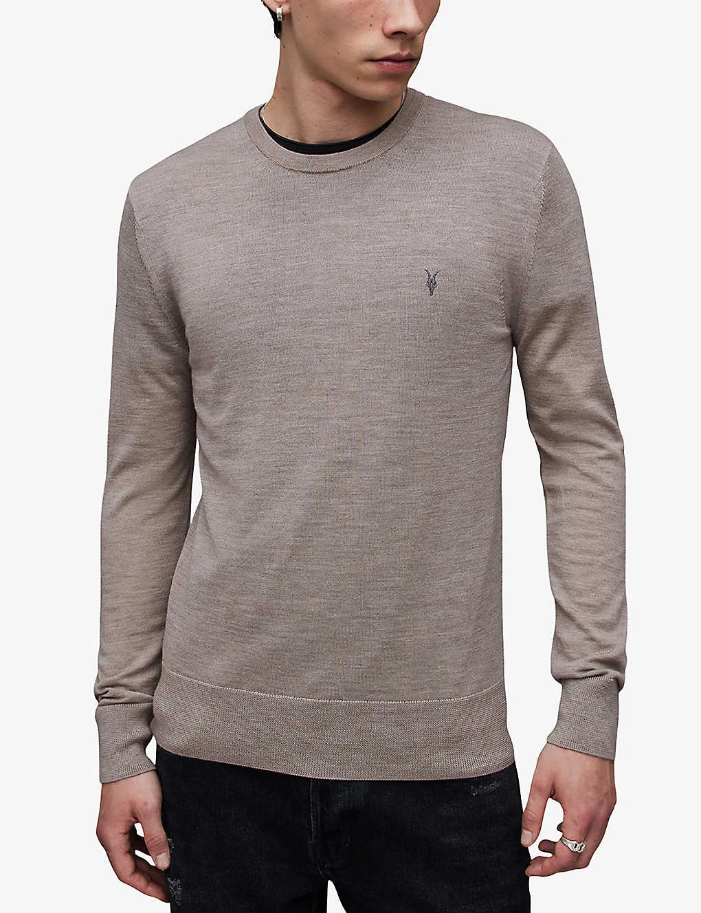 AllSaints Mode Merino Wool Jumper 3 AllSaints Mode Merino Wool Jumper - Image 3