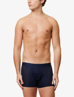 Slim-fit Micromodal Briefs -Falkeis Store R00021822 NAVY ALT01