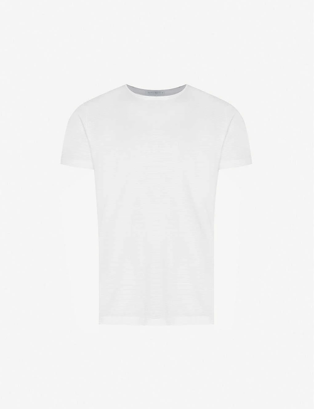 Sunspel Q14 Cellular Cotton T-shirt 1 Sunspel Q14 Cellular Cotton T-shirt