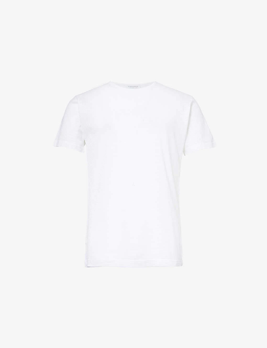 Sunspel Q14 Cellular Cotton T-shirt 2 Sunspel Q14 Cellular Cotton T-shirt - Image 2