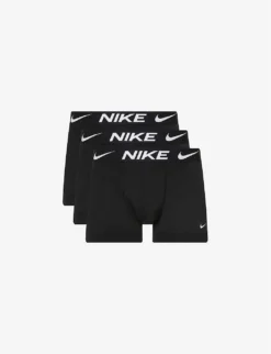 Nike Pack Of Three Everyday Stretch-cotton Jersey Micro Trunks
