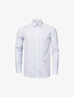 ETON Business Point-collar Contemporary-fit Cotton-poplin Shirt
