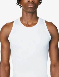 Spanx Sculpt Regular-fit Stretch-cotton Tank Top -Falkeis Store R03699073 WHITE ALT04