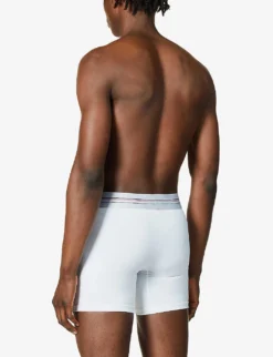 Spanx Sculpt Mid-rise Regular-fit Stretch-cotton Boxers -Falkeis Store R03699082 WHITE ALT02