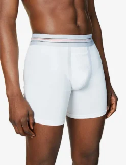 Spanx Sculpt Mid-rise Regular-fit Stretch-cotton Boxers -Falkeis Store R03699082 WHITE ALT03